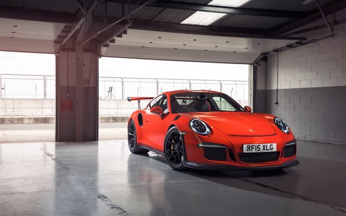 porsche 911, 2016, sportbil, coupe, orange porsche