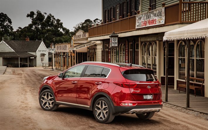 kia sportage, 2016, kia, rosso