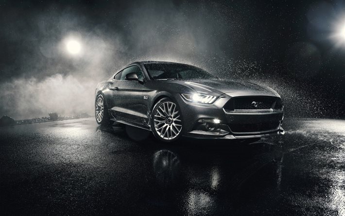 ford mustang, gr&#229; mustang, 2016, gr&#229; ford