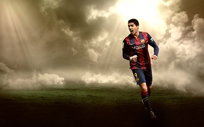 Luis Suarez, Barcelona, Spain, football, football field