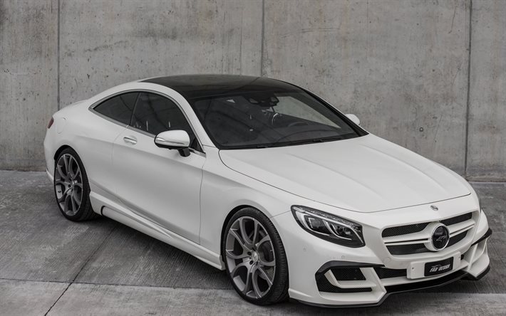 bianco mercedes, s-classe, mercedes-benz, tuning, fab design, 2016, coupe