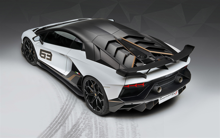 2019, Lamborghini Aventador SVJ, bakifr&#229;n, superbil, tuning Aventador, Italienska sportbilar, Lamborghini