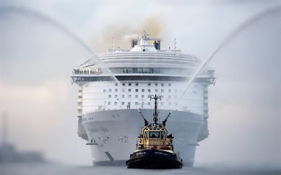 Harmony of the Seas, port, risteilyalus, hinaaja, Svitzer Alma, Royal Caribbean Cruises