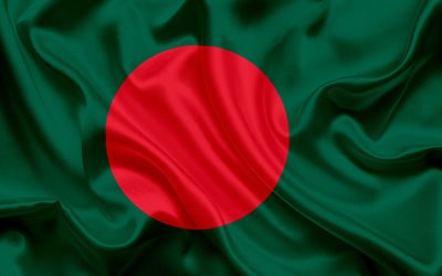 flagge aus bangladesch, bangladesch, nationale symbole, asien, flagge von bangladesch