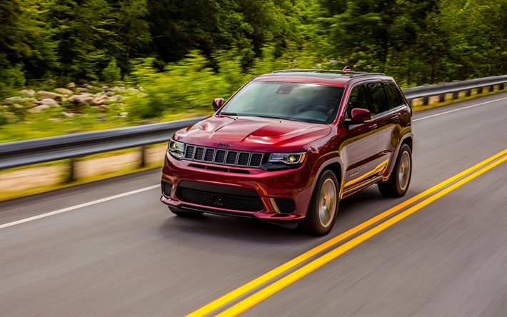 Jeep Grand Cherokee Trackhawk, 2018 otomobil, SUV, yol, Jeep