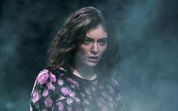 Lorde, Yeni Zelandalı şarkıcı, 4k, portre, Ella OConnor