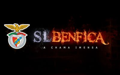 SL Benfica, logo, Portugal, Primeira Liga, fire, soccer, Benfica FC, Portuguese football club