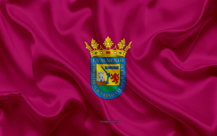 Alavaフラグ, 4k, シルクの質感, 絹の旗を, スペイン州, Alava, スペイン, 欧州, 旗のAlava, 旗の省スペイン語