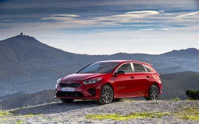 Download wallpapers Kia Ceed GT, 4k, offroad, 2019 cars