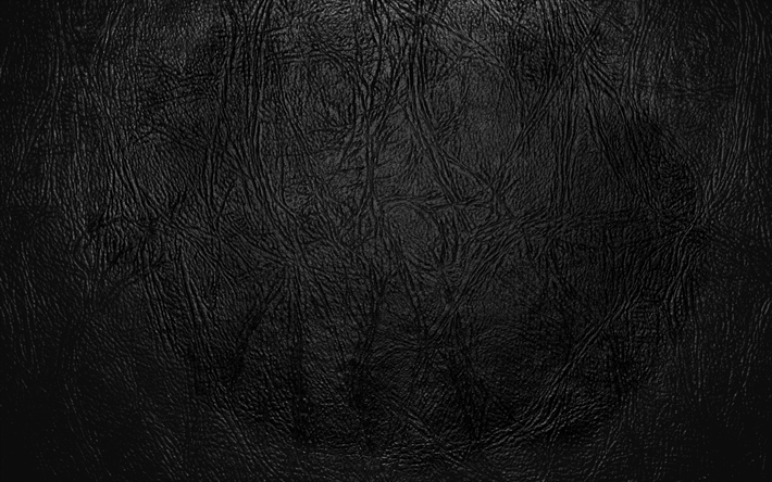 4k, ブラックレザーの質感, マクロ, 皮革, 近, 黒い背景, 革の背景, 革