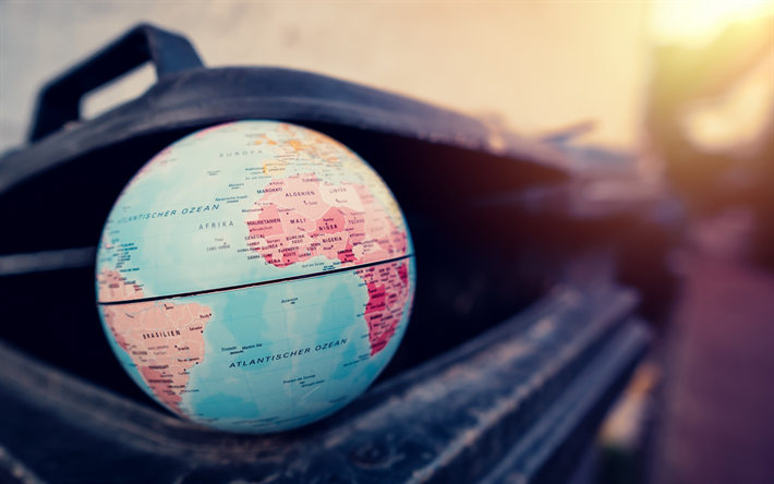 地球, 世界地図, 地図アフリカの世界の, 旅行の概念, アフリカ