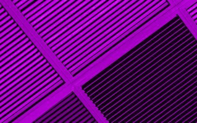 violetta linjer, material och design, violetta rutor, kreativa, geometriska former, klubba, linjer, violett material design, remsor, geometri, violett bakgrund