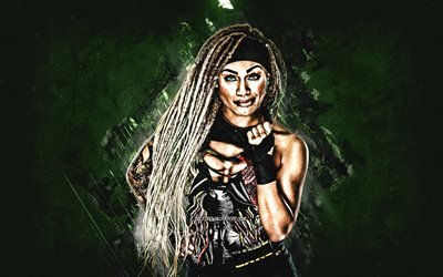 Kayden Carter, Allyssa Lyn Lane, lutteur am&#233;ricain, WWE, fond de pierre verte