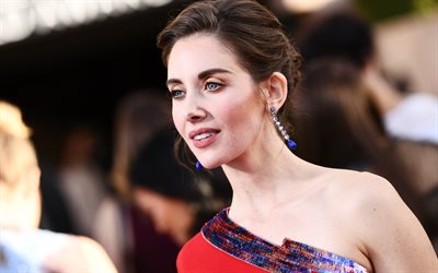 4k, Alison Brie, 2018, amertican actress, photoshoot, Sag Awards, beauty