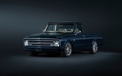 Chevrolet C-10, 1967, centennial edition, 100th anniversary of pickup truck, classic american cars