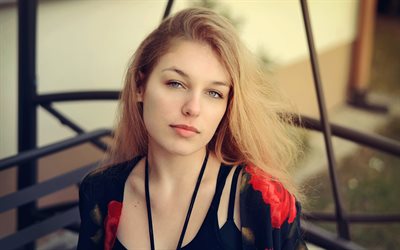 Alexandra Ryglova, 4k, beauty, photomodels, blonde, beautiful girls