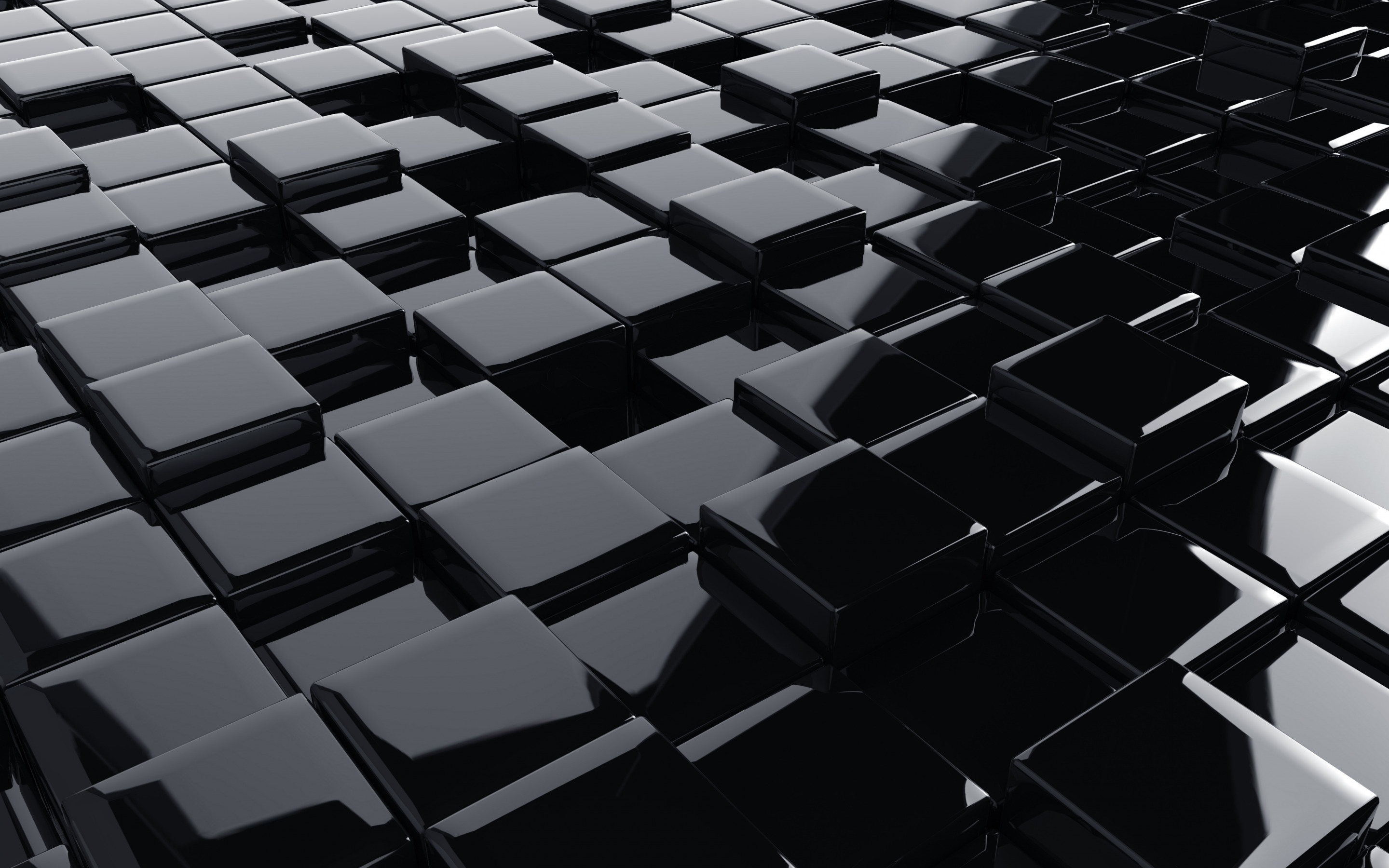 Descargar fondos de pantalla 3d cubos de negro, negro 3d textura, arte 3d  cubos geométricos, negro 3d de fondo monitor con una resolución 2880x1800.  Imagenes de escritorio