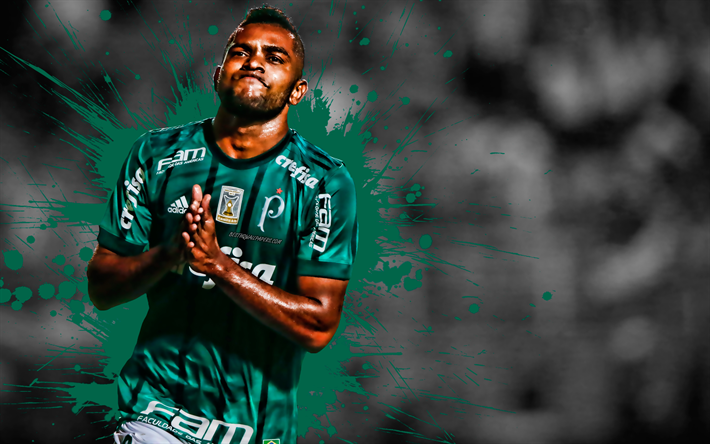 Miguel Borja, Palmeiras, le Colombien footballeur, attaquant, le portrait, le but, la joie, la Serie A, le Br&#233;sil, le football, la Sociedade Esportiva Palmeiras