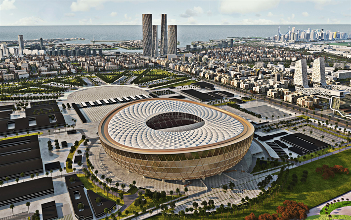 Lusail Ikonin Stadium, Lusail, Qatar, Qatarin jalkapallon stadion, hanke, 2022 FIFA World Cup
