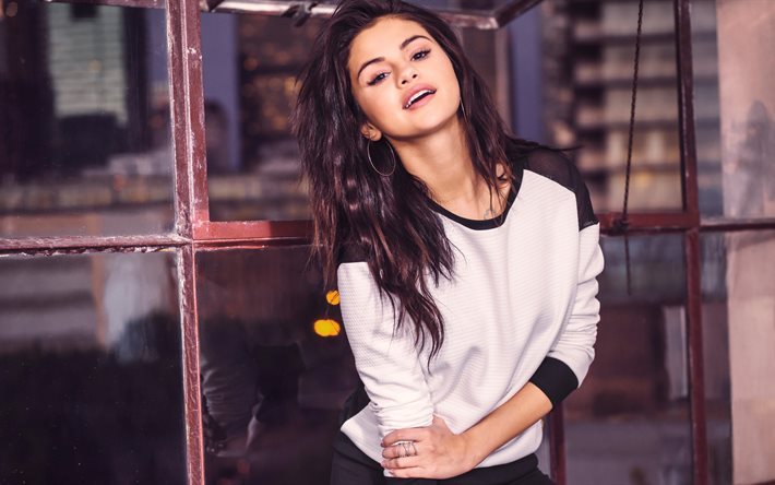 Selena Gomez, 5k, şarkıcı, fotoğraf &#231;ekimi, Adidas, esmer