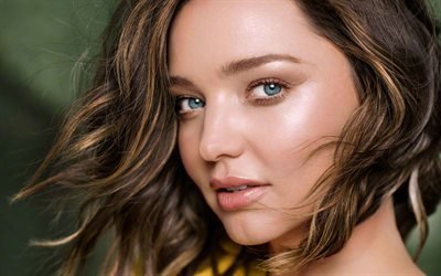 Miranda Kerr, 4k, beauty, Harpers Bazzar, supermodels, brunette, portrait