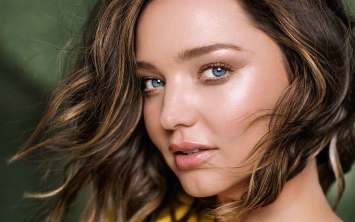 Miranda Kerr, 4k, kauneus, Harpers Bazzar, supermalleja, ruskeaverikk&#246;, muotokuva