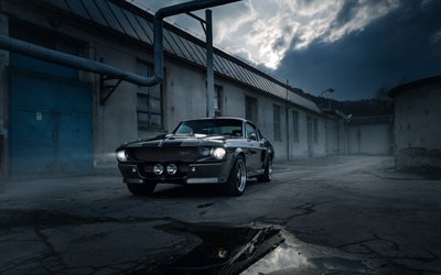 Ford Mustang, 1967, Shelby GT500, Eleanor, retro sports coupe, american sports cars, Ford