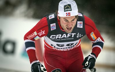 Petter Northug, 4k, norwegian skier, cross-country, Olympic champion