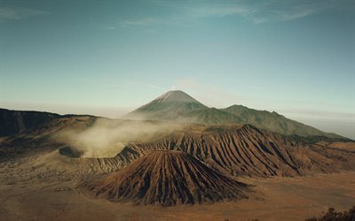 Bromo, Volkan, Mount Bromo, Java Adası, Endonezya Bromo-Tengger-Semeru Ulusal Parkı