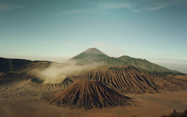 Bromo, volcan, le Mont Bromo, de l&#39;&#206;le de Java, en Indon&#233;sie, en Bromo-Tengger-Semeru Parc National