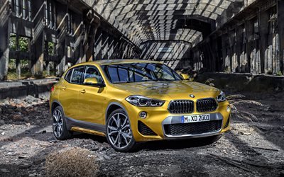 BMW X2, 4k, 2018 cars, new X2, crossovers, BMW