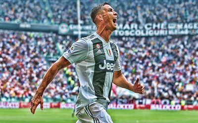 Cristiano Ronaldo, HDR, Ezthevam Topaz, forward, football stars, Juventus FC, fan art, Ronaldo, Ligue 1, CR7, Juve, portuguese footballers, soccer, CR7 Juve