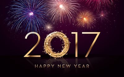 New 2017 year, celebration, Happy New Year