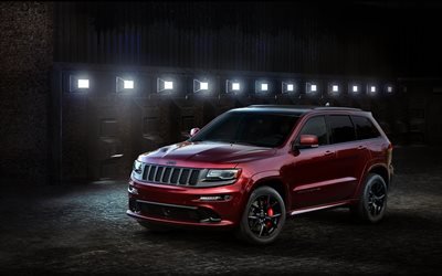 Jeep Grand Cherokee, SUVs, noite, 2017 carros, o novo Grand Cherokee, Jeep