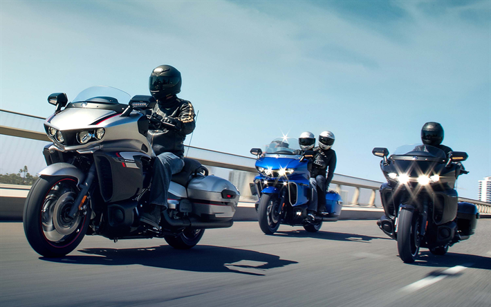 Yamaha Star Eluder bac de ramassage, les motards, 2018 de v&#233;los, de route, de moto de randonn&#233;e, japonais de motos, Yamaha