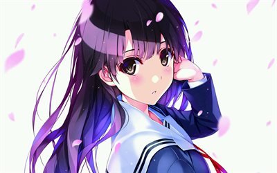 Saenai Heroine no Sodatekata, 2017, Utaha Kasumigaoka, portrait, TV series, Japanese anime, manga