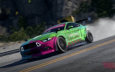 4k, Need For Speed Payback, Ford Mustang RTR, 2017 games, Noise Bomb, NFSP, autosimulator, Need For Speed