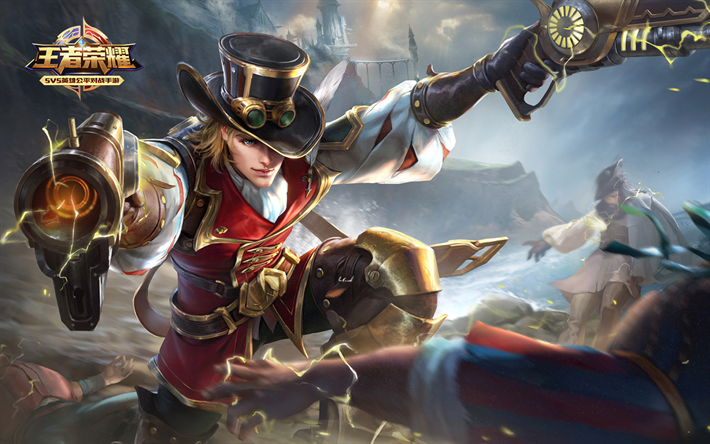 Marco Polo, MOBA, guns, characters list, 2018 games, King of Glory