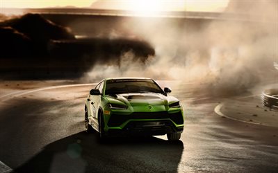 Lamborghini Urus, 2019, ST-X Concept, front view, sport SUV, desert, dust, tuning Urus, Italian cars, Lamborghini