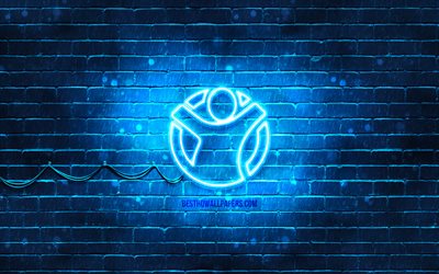 Save The Children neon icon, 4k, blue background, neon symbols, Save The Children, neon icons, Save The Children sign, people signs, Save The Children icon, people icons