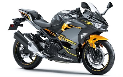 Kawasaki Ninja 400, studio, 2018 motos, sportbikes, novo Ninja 400, Kawasaki