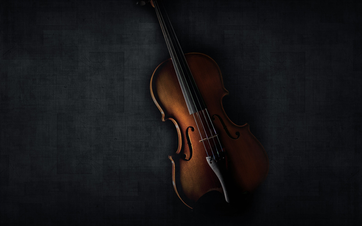violin, darkness, musical instruments, old violin