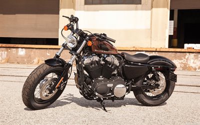 Harley-Davidson Sportster, 4k, 2018 moto, superbike, moto americane, Harley-Davidson