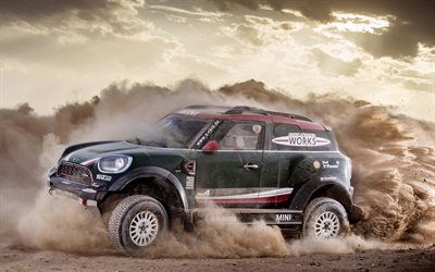 MINI John Cooper Works, rally SUV, desert, kilpailu, Dakar-2018, Ralli