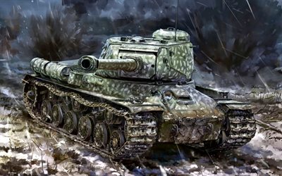 tank, &#196;R-2, Objekt 240, Sovjetiska tunga tank, SOVJETUNIONEN, Andra V&#228;rldskriget