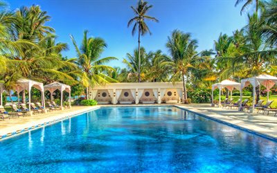 Baraz Resort and Spa, 4k, h&#244;tel, Zanzibar, HDR, Dongwe, Tanzanie