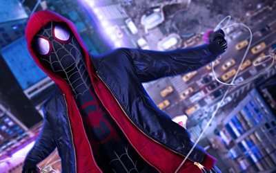 Spiderman, fan art, superheroes, 2018 movie, Spider-Man Into the Spider-Verse