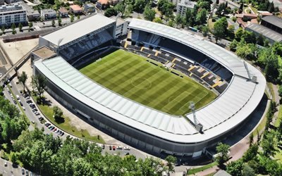 Estadio D Afonso Henriques, Vitoria Guimaraes SC Stadium, Portugisiska football stadium, sport arena, Guimaraes, Portugal