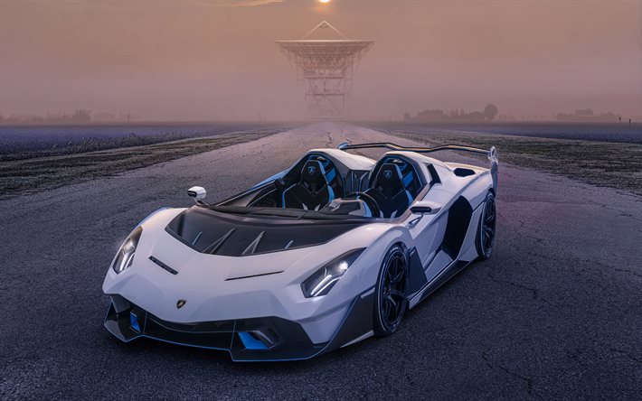 Download wallpapers 2020, Lamborghini SC20, 4k, front view, exterior