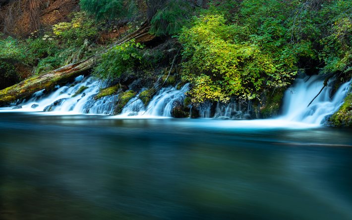 メトリアス川, Oregon, 小滝, カスケード山脈, 水の概念, 河川, 米国, デシューツ川